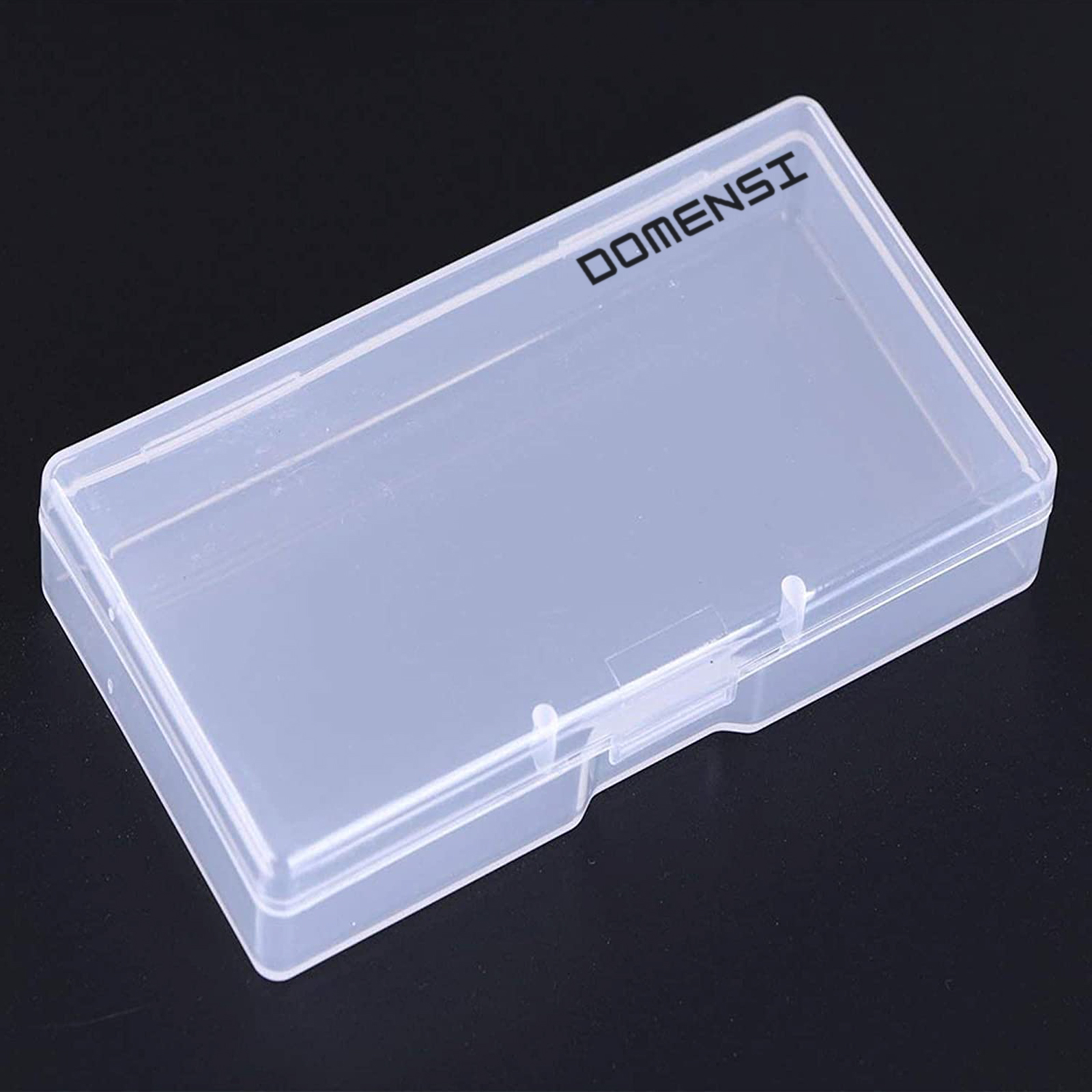SATINIOR 12 Pack Clear Plastic Beads Storage Containers Box with Hinged Lid for Beads and More (3.3 x 3.3 x 1.2 inch)